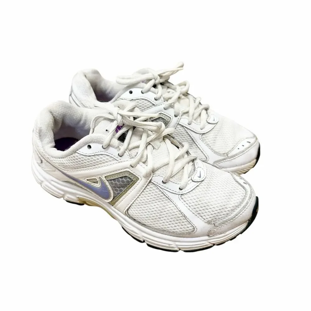 Nike Dart 9 White Purple Sneakers Sz 6